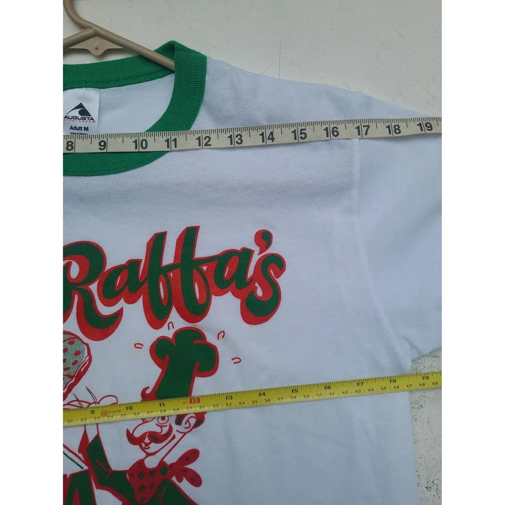 Vtg Pa Raffas Pizza Ringer t-shirt - Picture 8 of 8